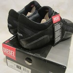 DIESEL AURIGA BLACK/ELDER MEN SHOE SIZE 7.5