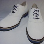 Cole Haan Air Franklin Saddle Oxfords, Suede Upper, White Suede, 9.5 M, New