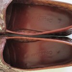 SZ 10 1/2 D COLE HAAN Brown Woven Leather Loafer  Slip On