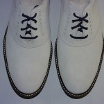 Cole Haan Air Franklin Saddle Oxfords, Suede Upper, White Suede, 9.5 M, New