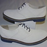 Cole Haan Air Franklin Saddle Oxfords, Suede Upper, White Suede, 9.5 M, New