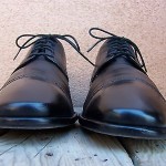 Hugo Boss Mens Dress Shoes Size 9.5M Black Leather Casual Comfort Lace Up Oxford