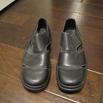 Cole Haan country black leather slip ons 8.5M- worn once- EUC