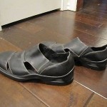 Cole Haan country black leather slip ons 8.5M- worn once- EUC