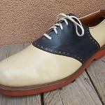Cole Haan Mens Casual Dress Shoes Size 11M Tan Blue Leather Saddle :ace Oxfords