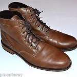 Cole Haan Hank Mens-12-D Brown Leather Casual Dress Ankle Chukka Lace Up Boots