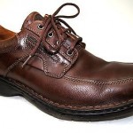 Clarks Unstructured mens size 10.5 M Brown oxfords lace up shoes comfort leather