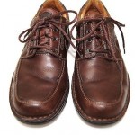 Clarks Unstructured mens size 10.5 M Brown oxfords lace up shoes comfort leather
