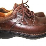 Clarks Unstructured mens size 10.5 M Brown oxfords lace up shoes comfort leather