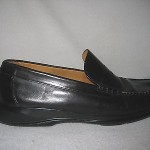 Mens COLE HAAN Nike Air Black Leather Penny Loafers Slip On Shoes 9.5