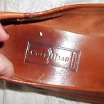 MENS COLE HAAN BROWN LEATHER TASSEL LOAFERS WORK SHOES 10.5 RT HEEL REPAIRED