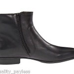 NEW Hugo Boss Vermins Pull On Leather Ankle Dress Zip Boots Mens 9 Black NIB