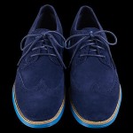 Cole Haan Lunargrand Wingtip, Navy/Topaz, NIB,(size: US9)