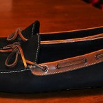 Men’s Cole Haan leather driving moccasins shoes loafers – sz 12 D – black/brown