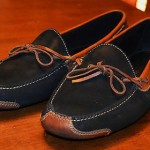 Men’s Cole Haan leather driving moccasins shoes loafers – sz 12 D – black/brown