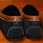 Men’s Cole Haan leather driving moccasins shoes loafers – sz 12 D – black/brown