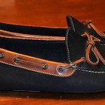 Men’s Cole Haan leather driving moccasins shoes loafers – sz 12 D – black/brown