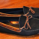 Men’s Cole Haan leather driving moccasins shoes loafers – sz 12 D – black/brown