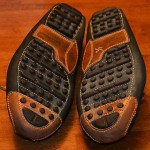 Men’s Cole Haan leather driving moccasins shoes loafers – sz 12 D – black/brown