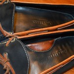 Men’s Cole Haan leather driving moccasins shoes loafers – sz 12 D – black/brown