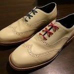 NICE Cole Haan Great Jones Wingtip White / skin tone Natural Motion 8.5 Oxford