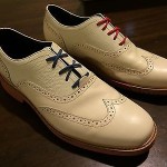 NICE Cole Haan Great Jones Wingtip White / skin tone Natural Motion 8.5 Oxford
