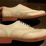 NICE Cole Haan Great Jones Wingtip White / skin tone Natural Motion 8.5 Oxford