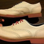 NICE Cole Haan Great Jones Wingtip White / skin tone Natural Motion 8.5 Oxford