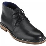 Mens COLE HAAN Glenn Chukka Black Leather Ankle Boots C11776