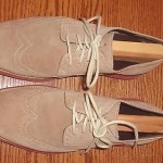 Mens Cole Haan Nike Lunargrand Wingtip Tan Milkshake Suede Oxfords Shoes 10.5