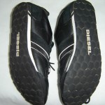 DIESEL Eagle Loop “Only The Brave” Men’s Sneakers BLACK w/stripe   Shoes US 11