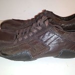 DIESEL MENS ATHLETIC TENNIS SHOES SNEAKERS BROWN SUEDE LEATHER CLEAN SIZE 8.5