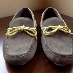 COLE HAAN AIR GRANT Charcoal Grey Suede Driver Loafers Driving Shoes Mens 9.5