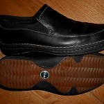 Clarks Mens Slip On Shoes Black Leather Upper Size 13M