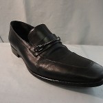 Boss Black Leather Loafer with Hugo Boss Bit Men’s size 10M Mrsp $195
