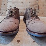Cole Haan Mens Air Franklin Brown Suede Saddle Shoe size 10.5