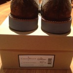 Cole Haan Mens Air Franklin Brown Suede Saddle Shoe size 10.5
