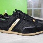 Men’s BOSS Green by Hugo Boss “STREAMETAL” Fashion Sneaker, Black Size 11