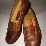 Men’s Cole Haan Tan Leather Penny Loafers – Dressy Size – SIZE 9 D – 1 inch heel