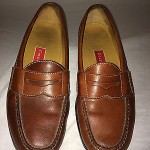 Men’s Cole Haan Tan Leather Penny Loafers – Dressy Size – SIZE 9 D – 1 inch heel