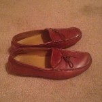 Mens Cole Haan Driving Moccasins Brown Leather 12 M