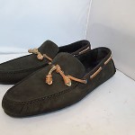 Cole Haan Nike Mens Black Leather Air Grant Loafers Driving Mocs Moccasins 10 M