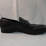 Boss Black Leather Loafer with Hugo Boss Bit Men’s size 10M Mrsp $195