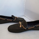 Cole Haan Nike Mens Black Leather Air Grant Loafers Driving Mocs Moccasins 10 M