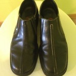 Mens COLE HAAN Country Black Leather Slip On Nike Air Casual Loafer Shoe Sz. 9