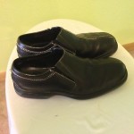 Mens COLE HAAN Country Black Leather Slip On Nike Air Casual Loafer Shoe Sz. 9