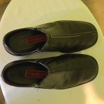 Mens COLE HAAN Country Black Leather Slip On Nike Air Casual Loafer Shoe Sz. 9