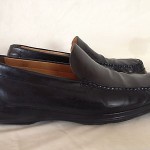 COLE HAAN NIKE AIR Black Leather Loafers Shoes size 10.5M