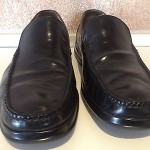COLE HAAN NIKE AIR Black Leather Loafers Shoes size 10.5M