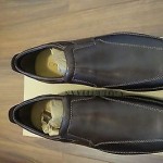 NEW COLE HAAN AIR EVERETT SOFT BROWN LEATHER SLIP ON SIZE – 7M – C06507 – NIB